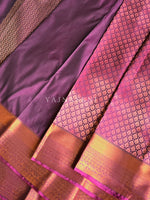 Load image into Gallery viewer, Semi Silk Saree x Embossed Designs - Plum
