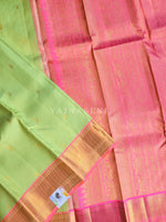 Load image into Gallery viewer, CROWN BLOOM - Pure Kanjivaram Silk Saree with Gold Zari
