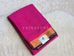 Load image into Gallery viewer, Viscose Georgette Saree x Checkered Zari - Burgundy x Dark Blue
