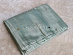 Load image into Gallery viewer, Shimmery Tissue Saree x Sequins x Pom Pom : Sage
