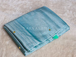 Load image into Gallery viewer, Shimmery Tissue Saree x Sequins x Pom Pom : Aqua
