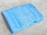 Load image into Gallery viewer, Shimmery Tissue Saree x Sequins x Pom Pom : Ice Blue
