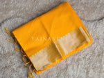 Load image into Gallery viewer, Blended Cotton Saree : Yellow
