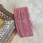 Load image into Gallery viewer, Metallic x Dot Bangles - Pink
