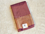 Load image into Gallery viewer, Vaira oosi x Checkered Saree - Rose Taupe
