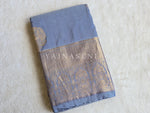 Load image into Gallery viewer, Monochrome Series : Semi Kanchi Silk Saree - Grey
