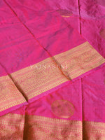 Load image into Gallery viewer, Semi Soft Silk Gold Zari Saree - Pink
