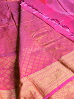 Load image into Gallery viewer, Semi Soft Silk Gold Zari Saree - Pink
