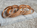 Load image into Gallery viewer, NAVIKA - Set of bangles (Rosegold)
