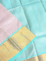 Load image into Gallery viewer, CELESTIAL OASIS - Pure Kanjivaram Silk Saree with Gold and Light Gold Zari
