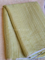 Load image into Gallery viewer, Organza saree x sequins x white lace - Pista
