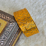 Load image into Gallery viewer, Metallic x Dot Bangles - Marigold
