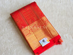 Load image into Gallery viewer, SCARLET GLOW - Pure Kanjivaram Silk Saree with Gold Zari
