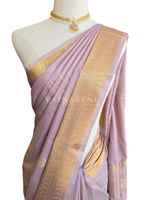 Load image into Gallery viewer, Dainty Motifs x Semi Soft Silk Saree - Blush
