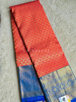 Load image into Gallery viewer, SKYLINE SPLENDOUR - Pure Kanjivaram Silk Saree with Gold Zari
