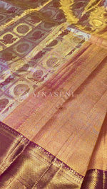Load image into Gallery viewer, ETHEREAL ELEGANCE - Pure Kanjivaram Silk Saree with Gold Zari
