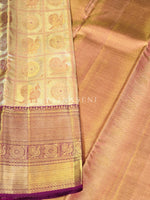 Load image into Gallery viewer, ETHEREAL ELEGANCE - Pure Kanjivaram Silk Saree with Gold Zari

