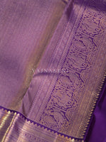 Load image into Gallery viewer, FROSTED AZURE - Pure Kanjivaram Silk Saree with Light Gold Zari
