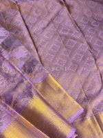 Load image into Gallery viewer, FEATHERED WEAVE - Pure Kanjivaram Silk Saree with Gold Zari
