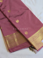 Load image into Gallery viewer, Heritage Motifs x Semi Soft Silk Saree - Dusky Rose Pink
