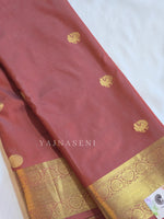 Load image into Gallery viewer, Heritage Motifs x Semi Soft Silk Saree - Redwood

