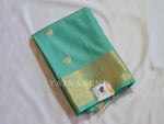 Load image into Gallery viewer, Heritage Motifs x Semi Soft Silk Saree - Aqua Green
