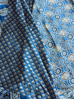 Load image into Gallery viewer, Satin Saree x Ajrakh Prints - ROOH-E
