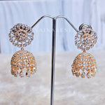 Load image into Gallery viewer, DIANA jhumkas (Rosegold)
