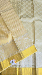 Load image into Gallery viewer, BRILLIANT WHISPER - Pure Kanjivaram Silk Saree with Gold and Silver Zari
