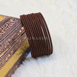 Load image into Gallery viewer, Matte Bangles - Dark Brown
