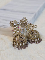 Load image into Gallery viewer, KASHVI earrings (Purple)
