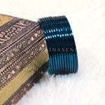 Load image into Gallery viewer, Metallic Bangles - Teal Blue
