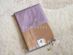 Load image into Gallery viewer, Dainty Motifs x Semi Soft Silk Saree - Lilac Grey
