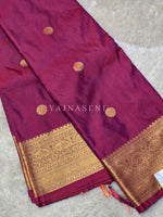 Load image into Gallery viewer, Luxe Edit x Semi Soft Silk Gold Zari Saree - Mulberry
