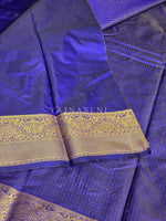 Load image into Gallery viewer, Vaira oosi x Checkered Saree - Royal Blue
