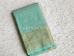 Load image into Gallery viewer, Vaira oosi x Checkered Saree - Mint
