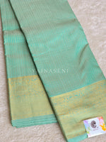 Load image into Gallery viewer, Vaira oosi x Checkered Saree - Mint
