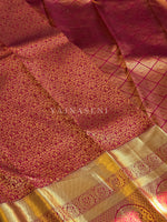 Load image into Gallery viewer, CRIMSON SYMPHONY - Pure Kanjivaram Silk Saree with Gold Zari
