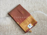 Load image into Gallery viewer, MOCHA KISS - Pure Kanjivaram Silk Saree with Gold Zari
