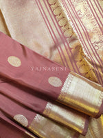 Load image into Gallery viewer, MOCHA KISS - Pure Kanjivaram Silk Saree with Gold Zari
