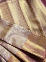 Load image into Gallery viewer, NECTAR GLOW - Pure Kanjivaram Silk Saree with Gold Zari
