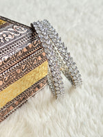 Load image into Gallery viewer, ALANI - pair of bangles (Silver)
