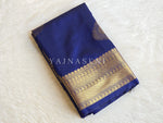 Load image into Gallery viewer, Soft Silk x Gold Zari Saree - Royal Blue
