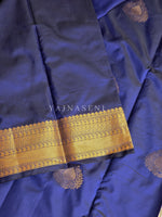 Load image into Gallery viewer, Soft Silk x Gold Zari Saree - Royal Blue
