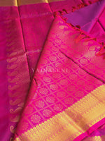 Load image into Gallery viewer, Soft Silk x Gold Zari Saree - Magenta
