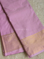 Load image into Gallery viewer, Vaira oosi x Checkered Saree - Lilac
