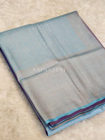 Load image into Gallery viewer, Kubera Pattu Saree - Sky Blue x Royal Blue

