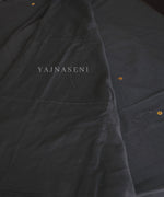 Load image into Gallery viewer, Soft Cotton x Sequins Saree : Black
