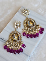 Load image into Gallery viewer, ASHVI earrings (Purple)
