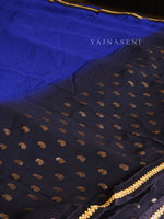Load image into Gallery viewer, Georgette saree x Glitter prints - Blue Ombre
